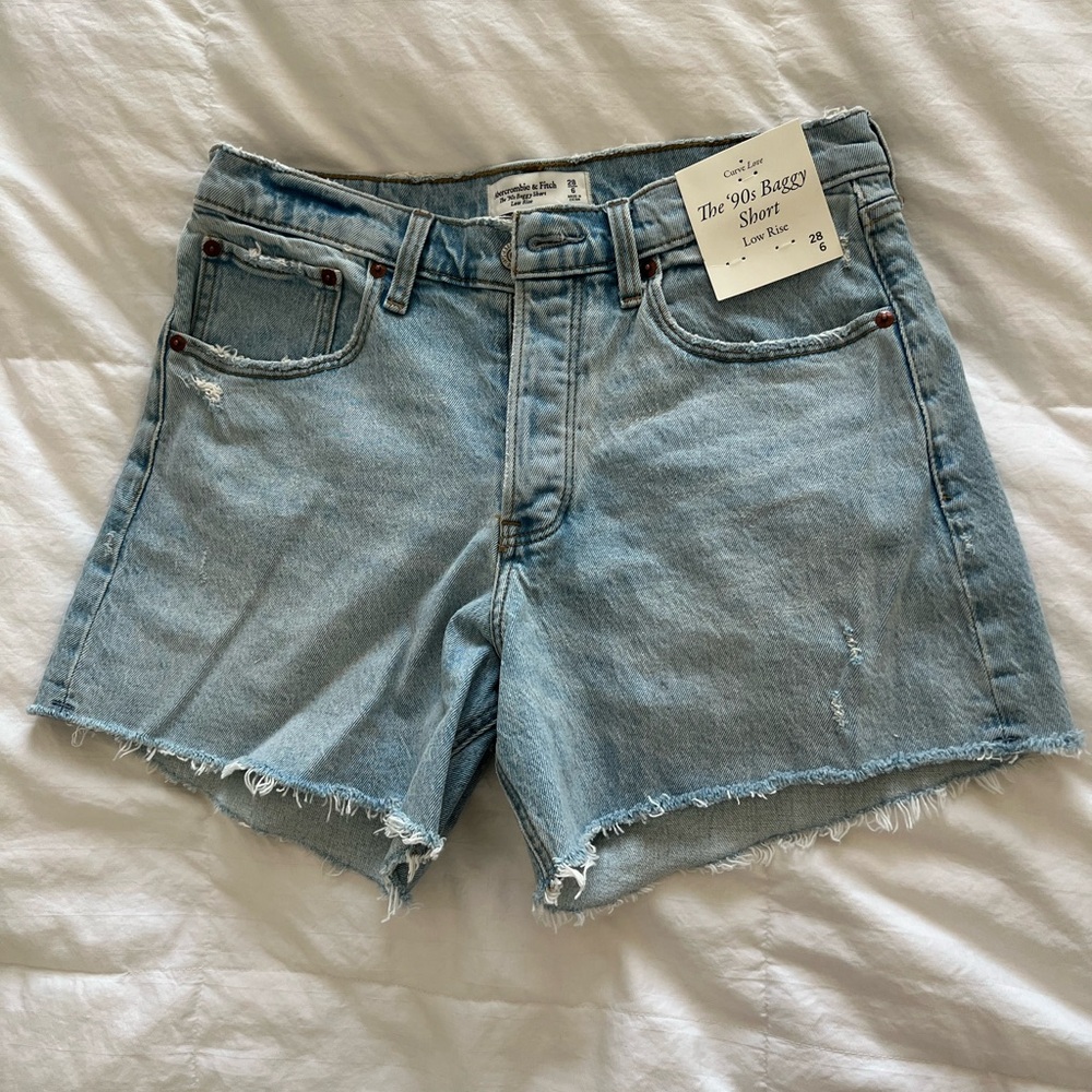 Abercrombie 90s Low Rise Baggy Shorts Curve Love